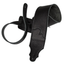 Franklin Strap 3" Glove Leather Guitar Strap, Black w/ Black Stiching