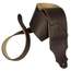 Franklin Strap 3" Glove Leather Guitar Strap w/ Contrast Stitching, Chocolate/Gold