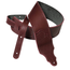 Franklin Strap 3" Glove Leather Guitar Strap, Oxblood w/ Natural Stitching