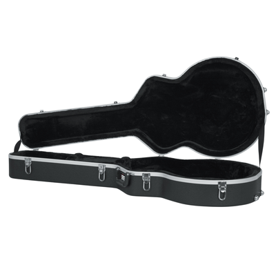 Gator Cases Deluxe ABS Molded Case for Semi Hollow Guitar, Black
