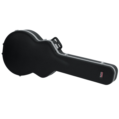 Gator Cases Deluxe ABS Molded Case for Semi Hollow Guitar, Black