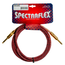 Spectraflex Vintage Series Braided Instrument Cable, Straight/Straight, Red Zigzag