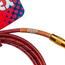Spectraflex Vintage Series Braided Instrument Cable, Straight/Straight, Red Zigzag