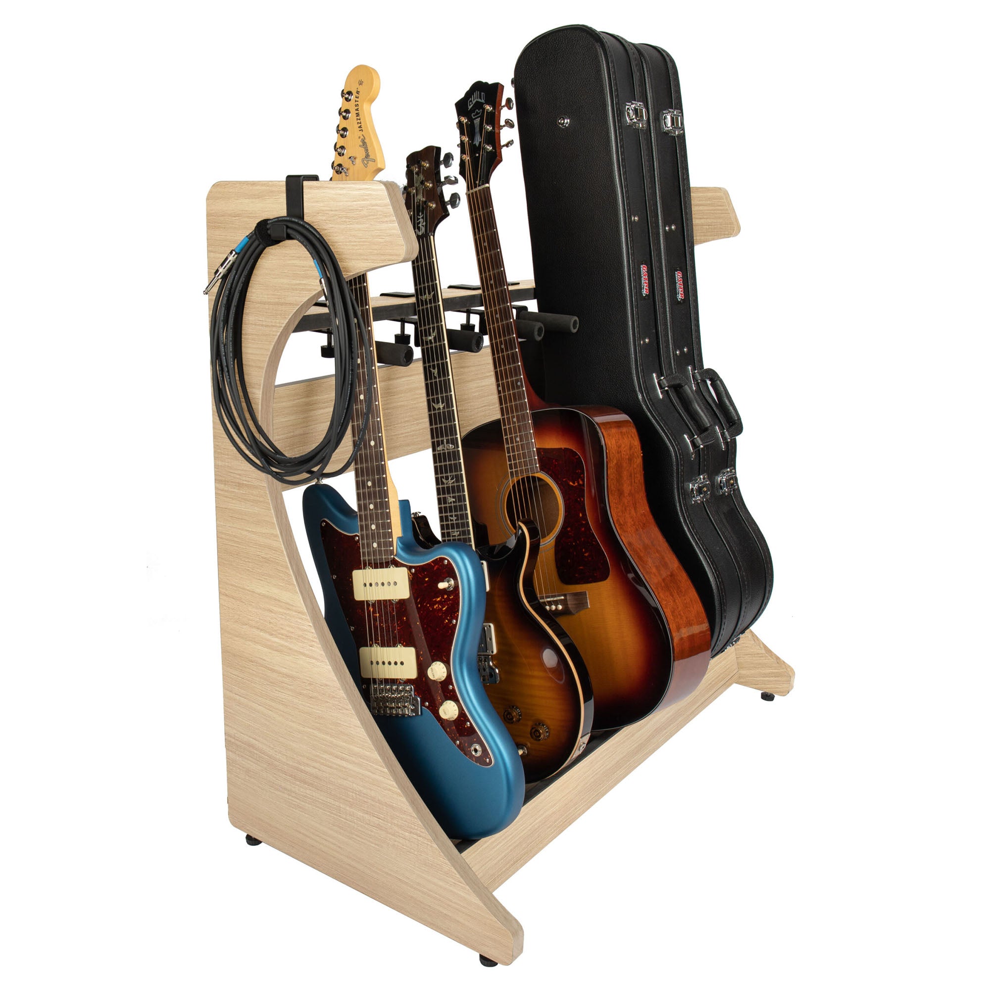 Gator Cases Frameworks Elite 5-Space Electric/Acoustic Guitar Rack, Na