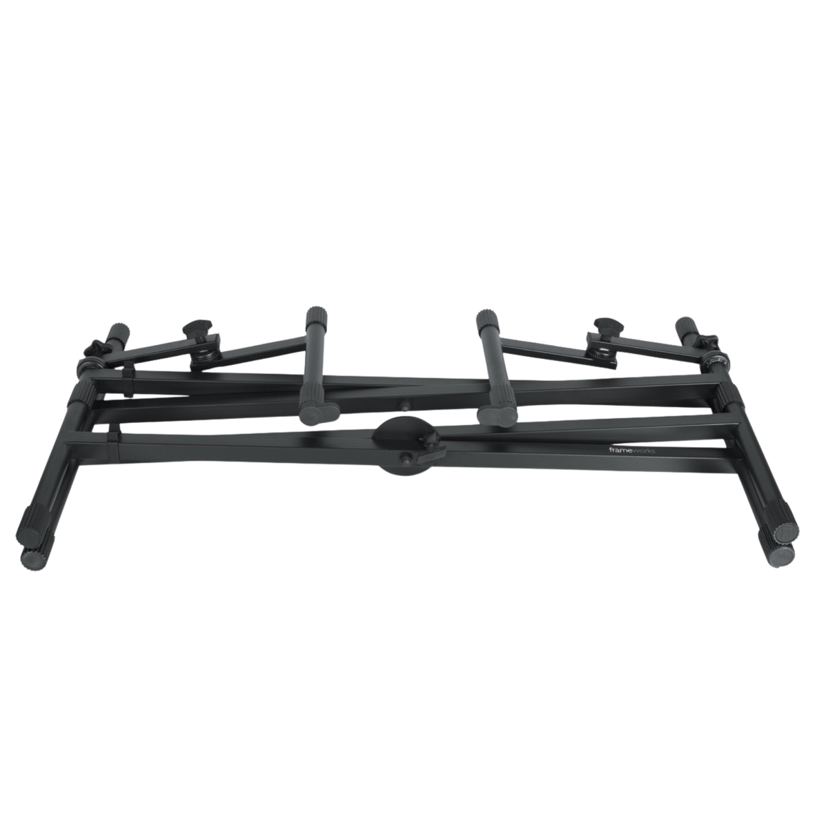 Gator Frameworks Deluxe 2 Tier X-Style Keyboard Stand, Black