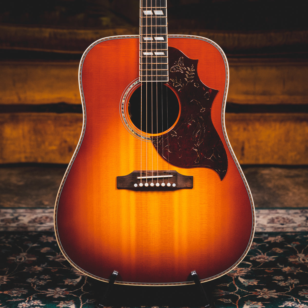 2021 Gibson Hummingbird Deluxe Acoustic-Electric Guitar, Rosewood Burst w/ OHSC - Used