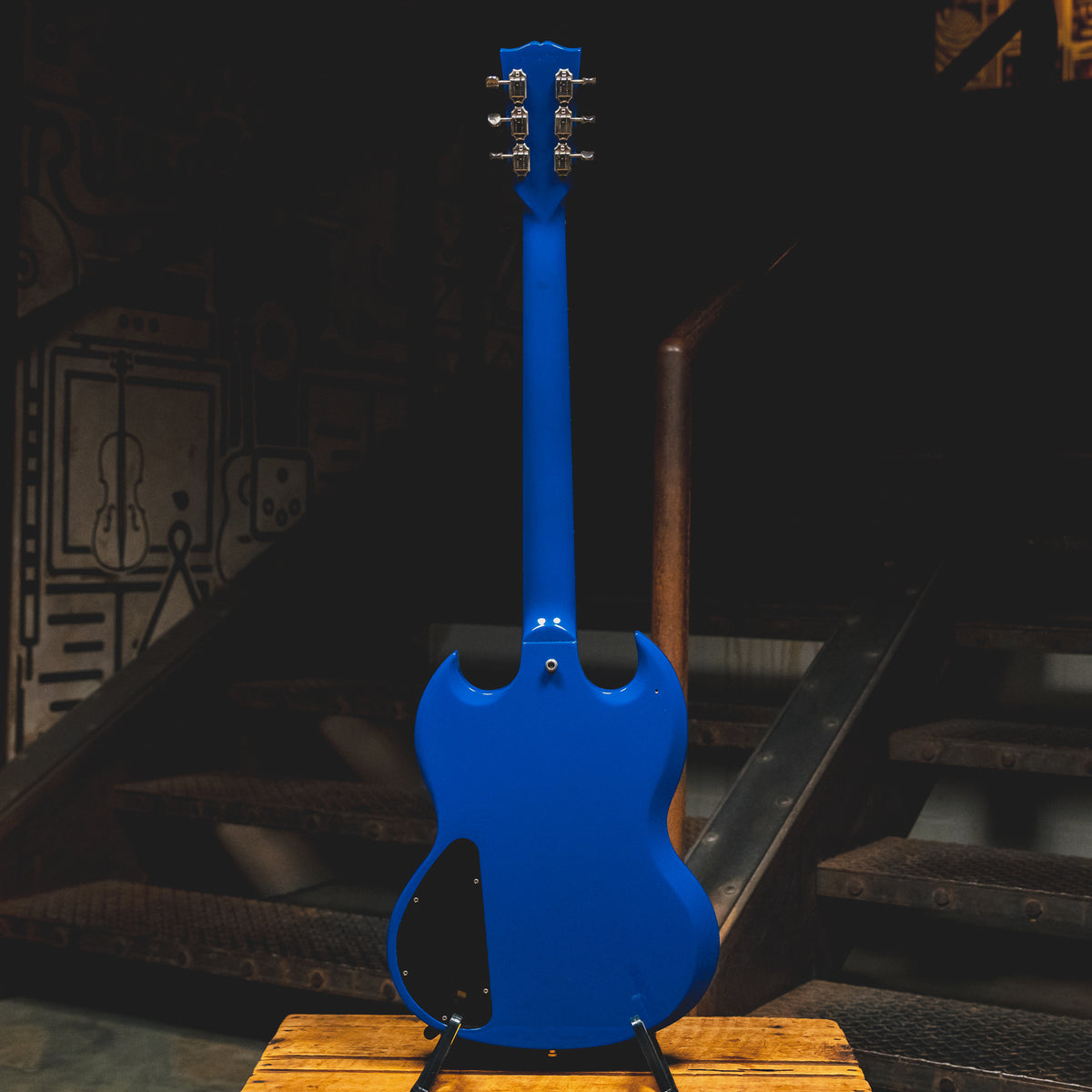1998 Gibson SG Deluxe Electric Guitar w/Bigsby Vibrato, Blue Ice w/OHSC - Used