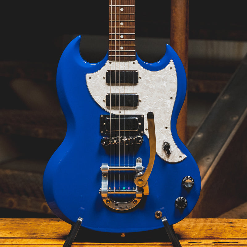 1998 Gibson SG Deluxe Electric Guitar w/Bigsby Vibrato, Blue Ice w/OHSC - Used