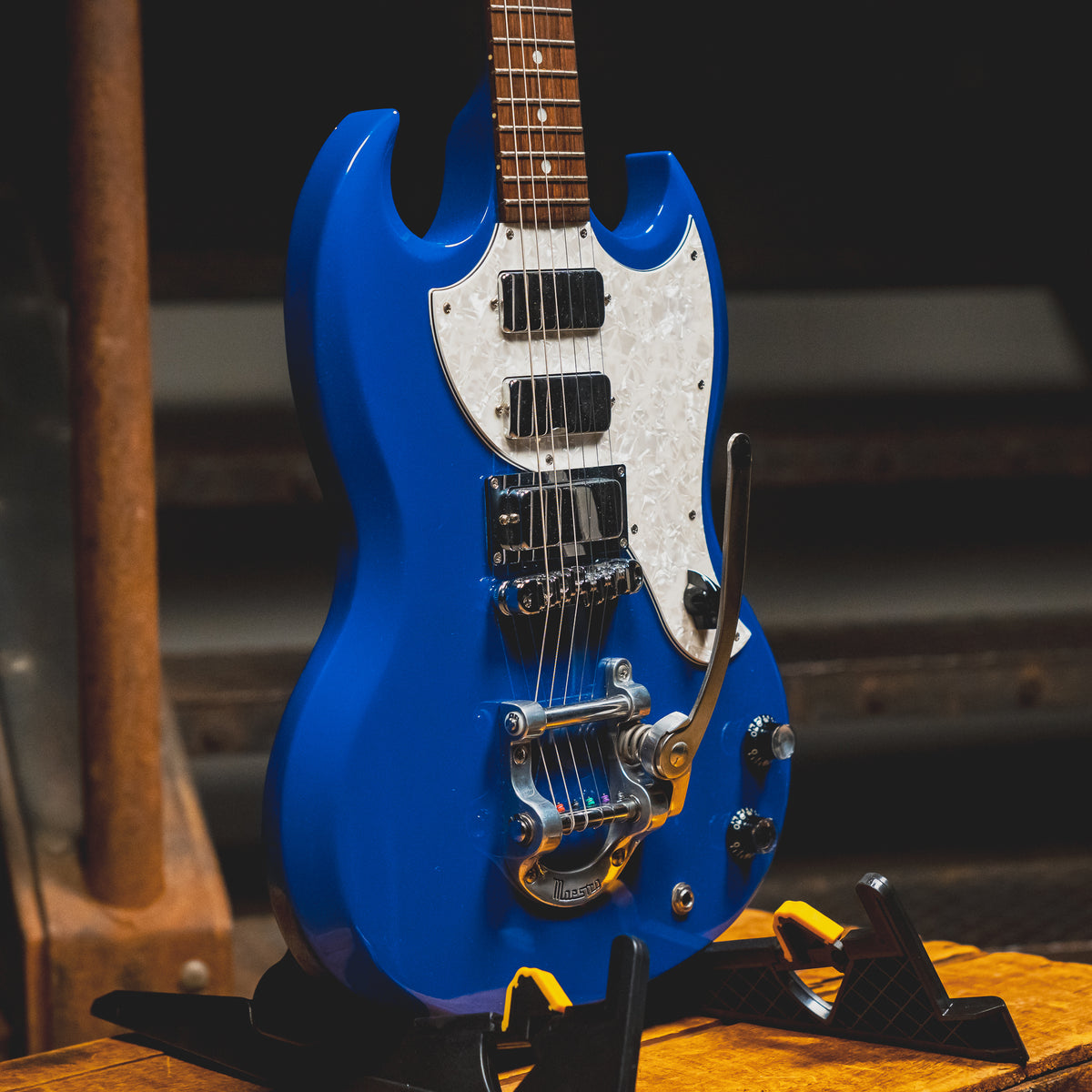1998 Gibson SG Deluxe Electric Guitar w/Bigsby Vibrato, Blue Ice w/OHSC - Used