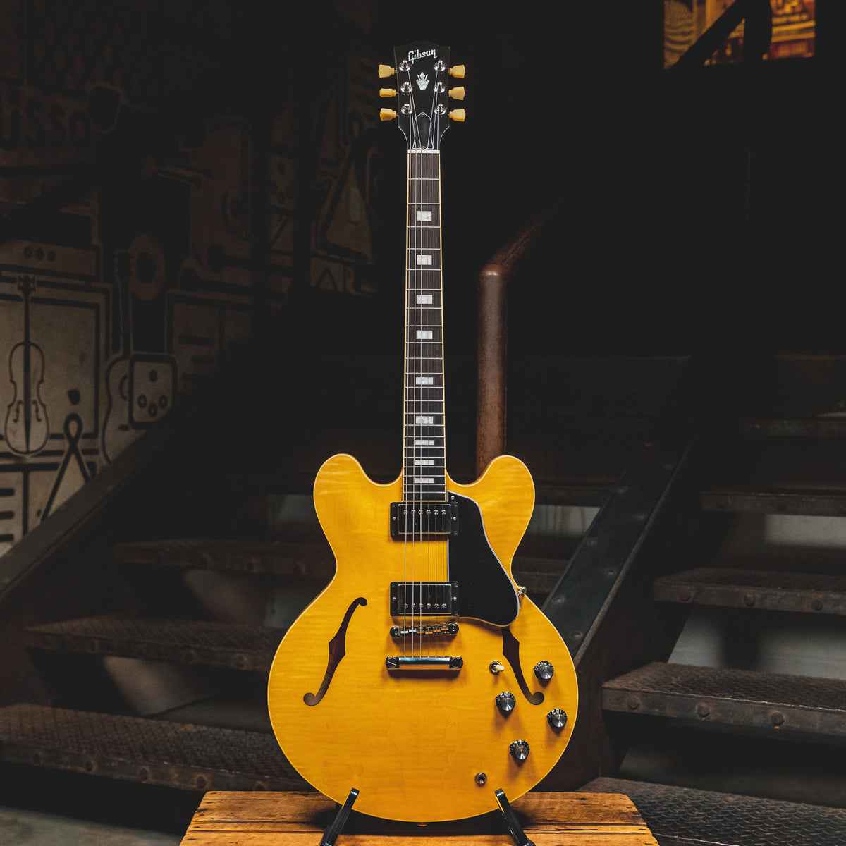 2021 Gibson ES-335 Figured Semi-Hollow Electric Guitar, Natural w/OHSC - Used