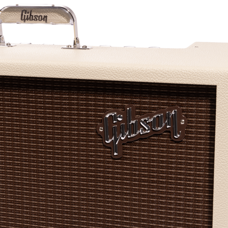 Gibson Dual Falcon 2x10 Guitar Combo Tube Amplifier, Cream Bronco Vinyl/Oxblood Grill