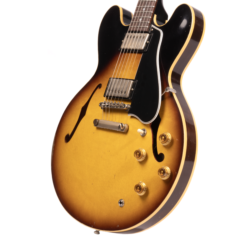 Gibson Custom Shop '58 ES-335 Electric Guitar, Murphy Lab Heavy Aged, Faded Tobacco Burst