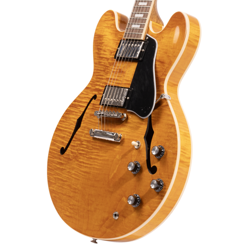 Gibson ES-335 Figured Semi-Hollow Electric Guitar, Honey Amber