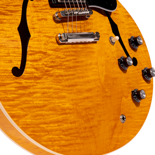 Gibson ES-335 Figured Semi-Hollow Electric Guitar, Honey Amber