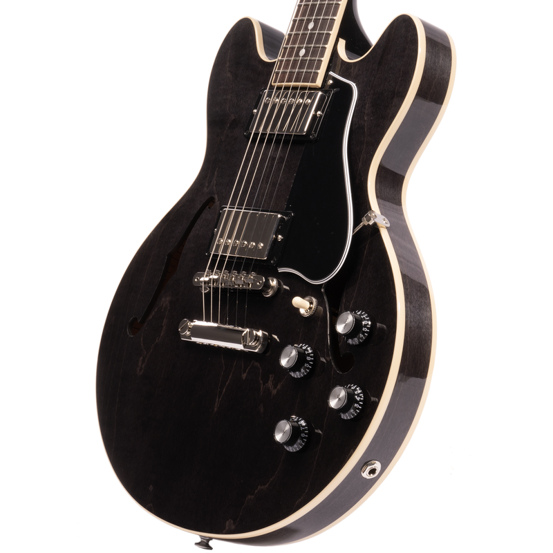 Gibson ES-339 Semi-Hollow Electric Guitar, Rosewood Fingerboard, Trans Ebony w/Hard Case