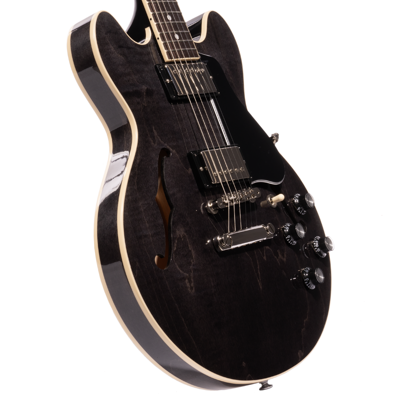 Gibson ES-339 Semi-Hollow Electric Guitar, Rosewood Fingerboard, Trans Ebony w/Hard Case