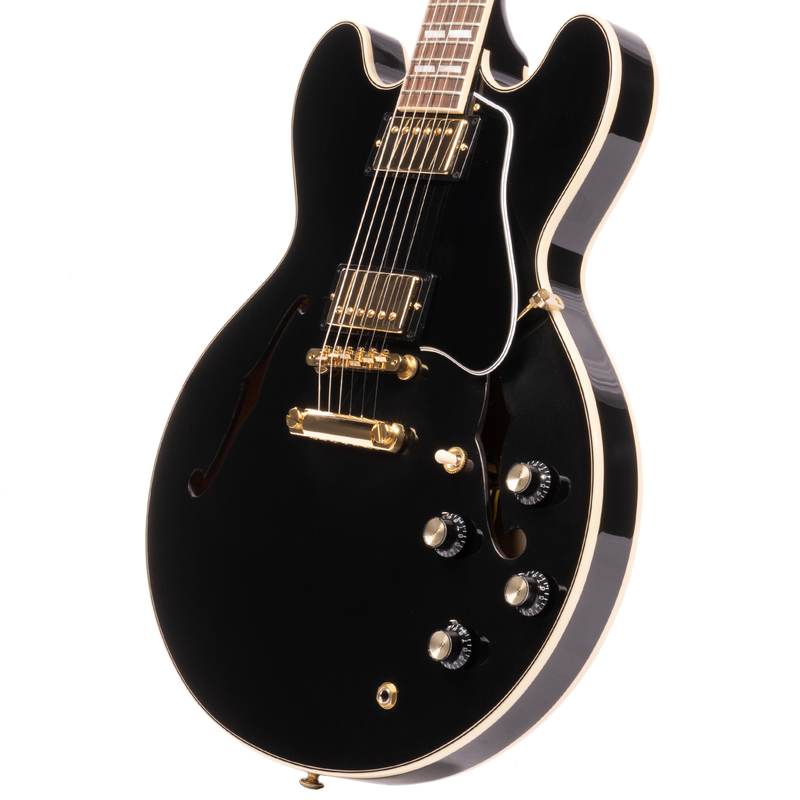 Gibson ES-345 Electric Guitar w/Gold Hardware, Ebony, VOS