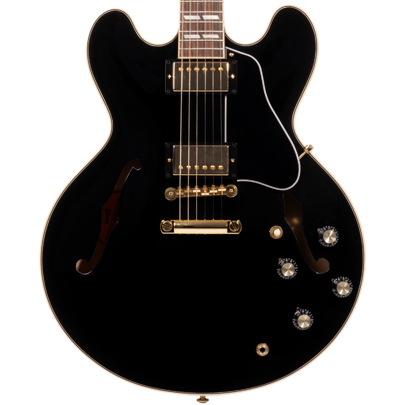 Gibson ES-345 Electric Guitar w/Gold Hardware, Ebony, VOS