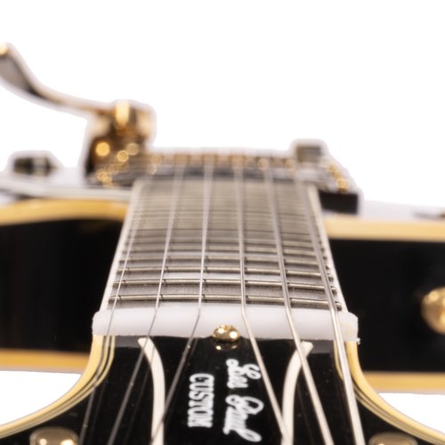 Gibson Custom Shop 1957 Les Paul Custom Reissue Electric Guitar, Murphy Lab Light Aged, Ebony