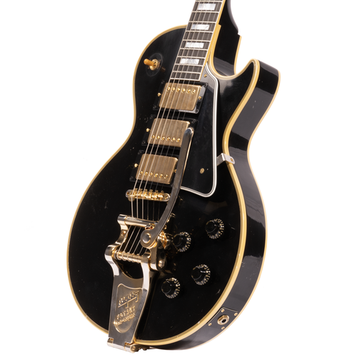 Gibson Custom Shop 1957 Les Paul Custom Reissue Electric Guitar, Murphy Lab Light Aged, Ebony