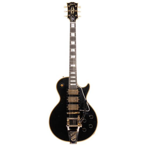 Gibson Custom Shop 1957 Les Paul Custom Reissue Electric Guitar, Murphy Lab Light Aged, Ebony