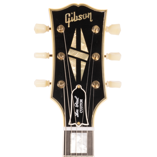 Gibson Custom Shop 1957 Les Paul Custom Reissue Electric Guitar, Murphy Lab Light Aged, Ebony