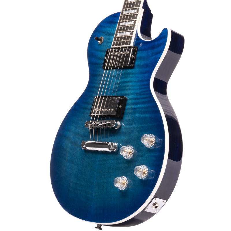 Gibson Les Paul Modern Figured Electric Guitar with BurstBucker Pickups, Cobalt Burst