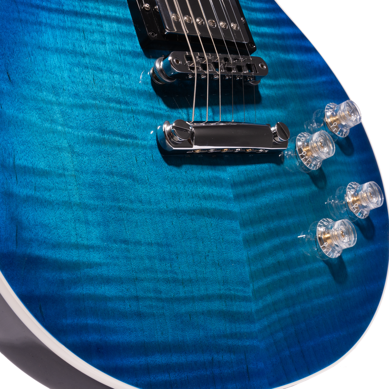 Gibson Les Paul Modern Figured Electric Guitar with BurstBucker Pickups, Cobalt Burst