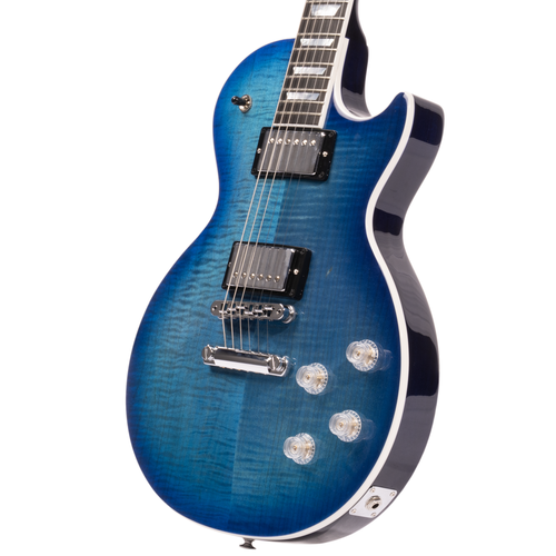 Gibson Les Paul Modern Figured Electric Guitar w/ BurstBucker Pickups, Cobalt Burst