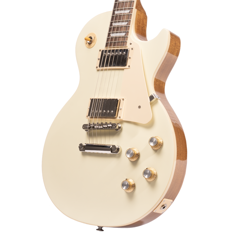 Gibson Les Paul Standard '60s Plain Top Electric Guitar, Classic White