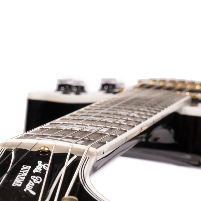 Gibson Les Paul Supreme Electric Guitar, AAA Flame Maple Top, Ebony Burst