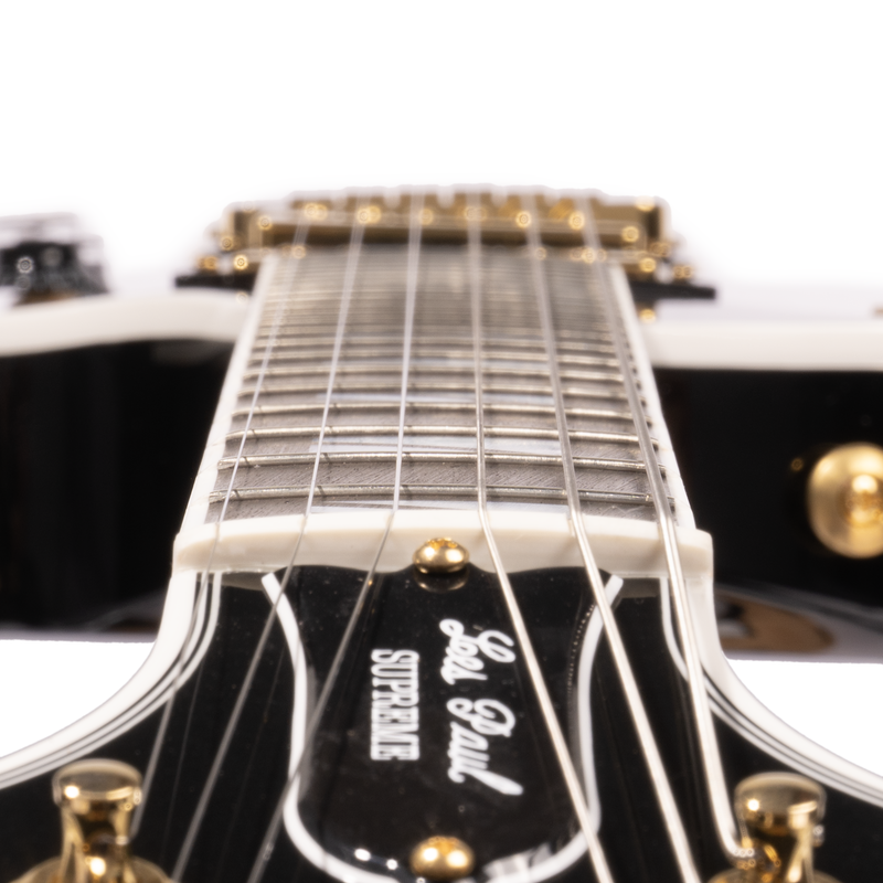 Gibson Les Paul Supreme Electric Guitar, AAA Flame Maple Top, Ebony Burst