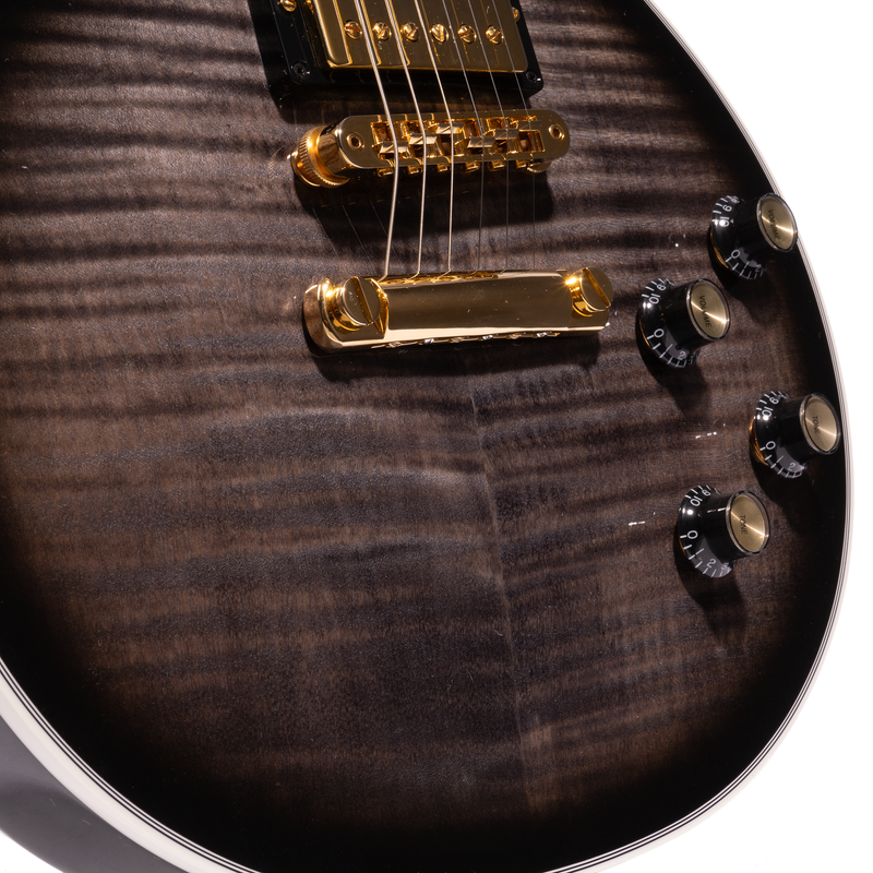 Gibson Les Paul Supreme Electric Guitar, AAA Flame Maple Top, Ebony Burst