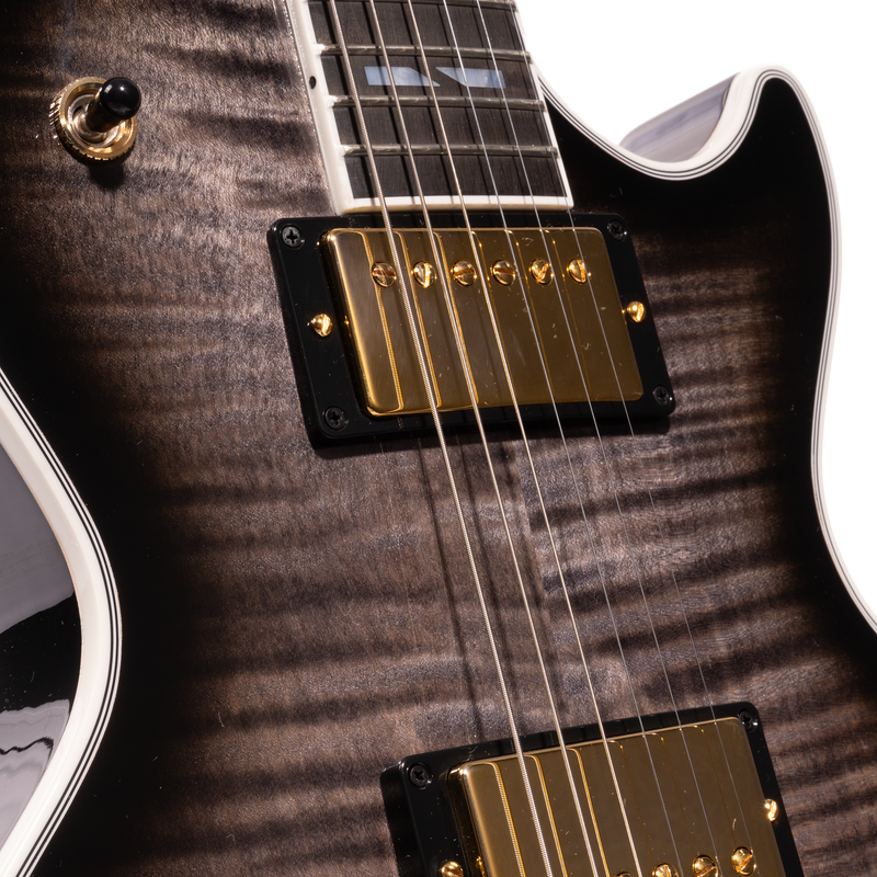Gibson Les Paul Supreme Electric Guitar, AAA Flame Maple Top, Ebony Burst