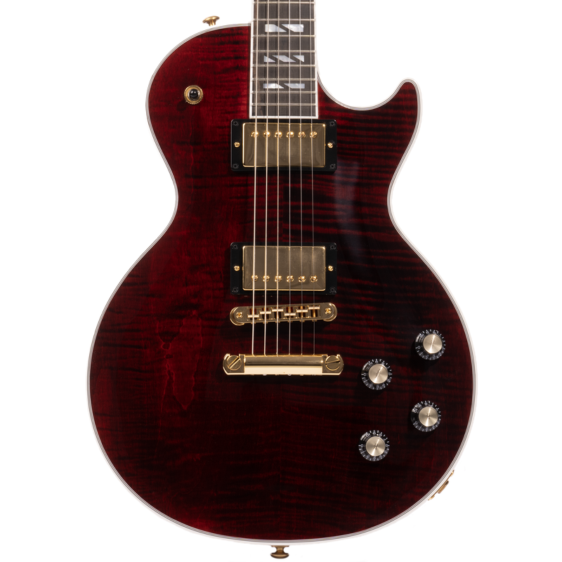 Gibson Les Paul Supreme Electric Guitar, AAA Flame Maple Top, Wine Red