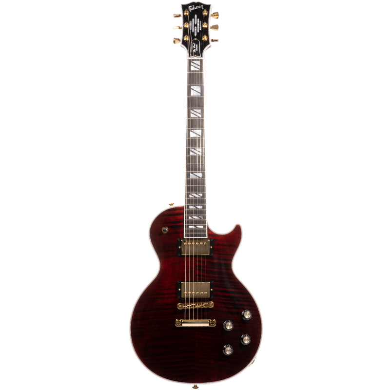 Gibson Les Paul Supreme Electric Guitar, AAA Flame Maple Top, Wine Red