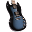 Gibson SG Standard '61 Custom Color Electric Guitar, Pelham Blue Burst