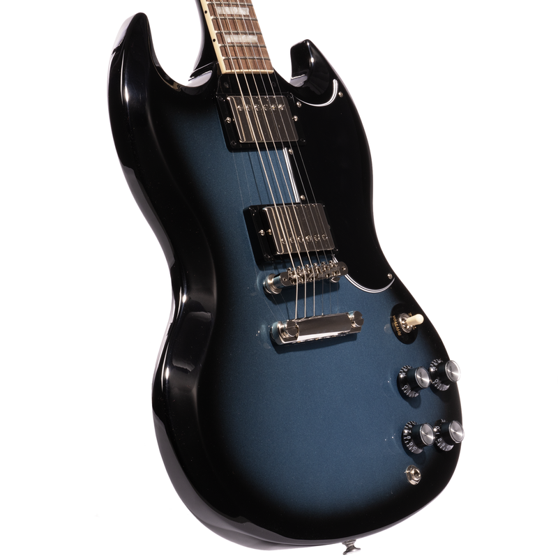 Gibson SG Standard '61 Custom Color Electric Guitar, Pelham Blue Burst