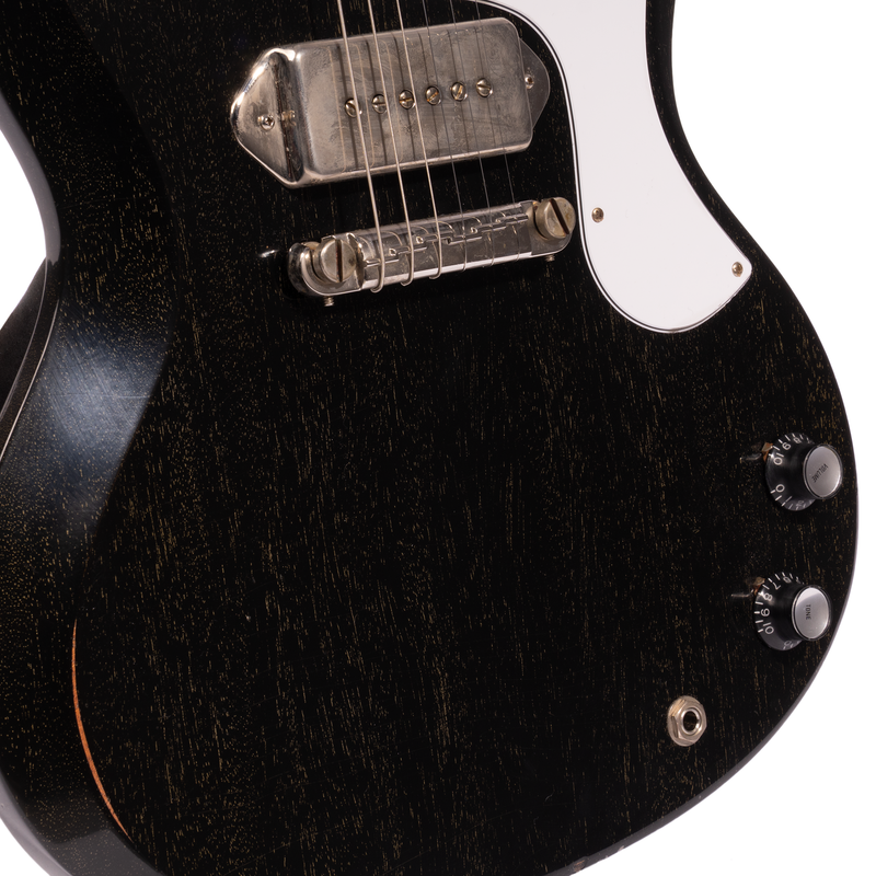 Gibson Custom Shop 1963 SG Junior Reissue Electric Guitar, Murphy Lab Light Aged, Silver Fox