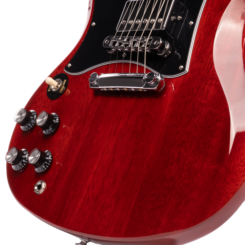 Gibson SG Standard Electric Guitar, Left-handed, Heritage Cherry with Hardshell Case