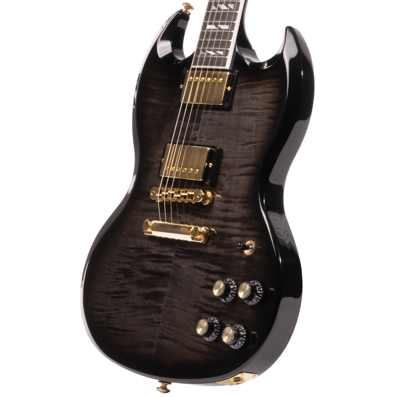 Gibson SG Supreme Electric Guitar, Translucent Ebony Burst