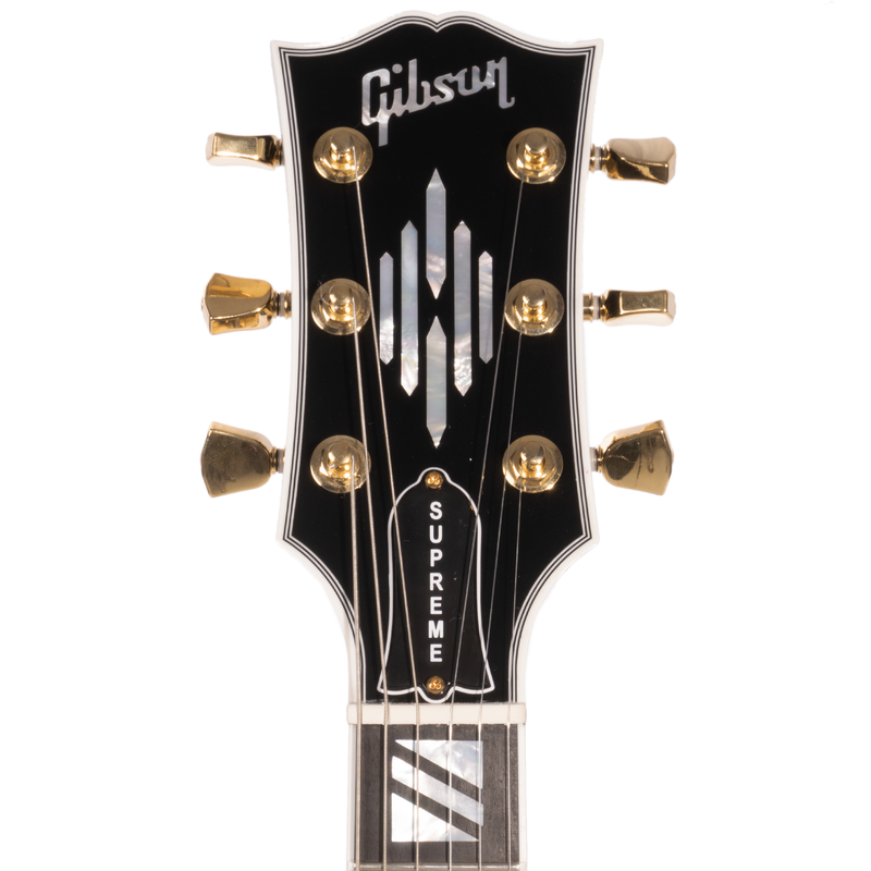 Split Block Inlay Sticker Gibson SG Supreme Electric Guitar, Fireburst