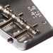 Music City Bridge Groove Master Saddles for Tele, Stainless Steel, Polished