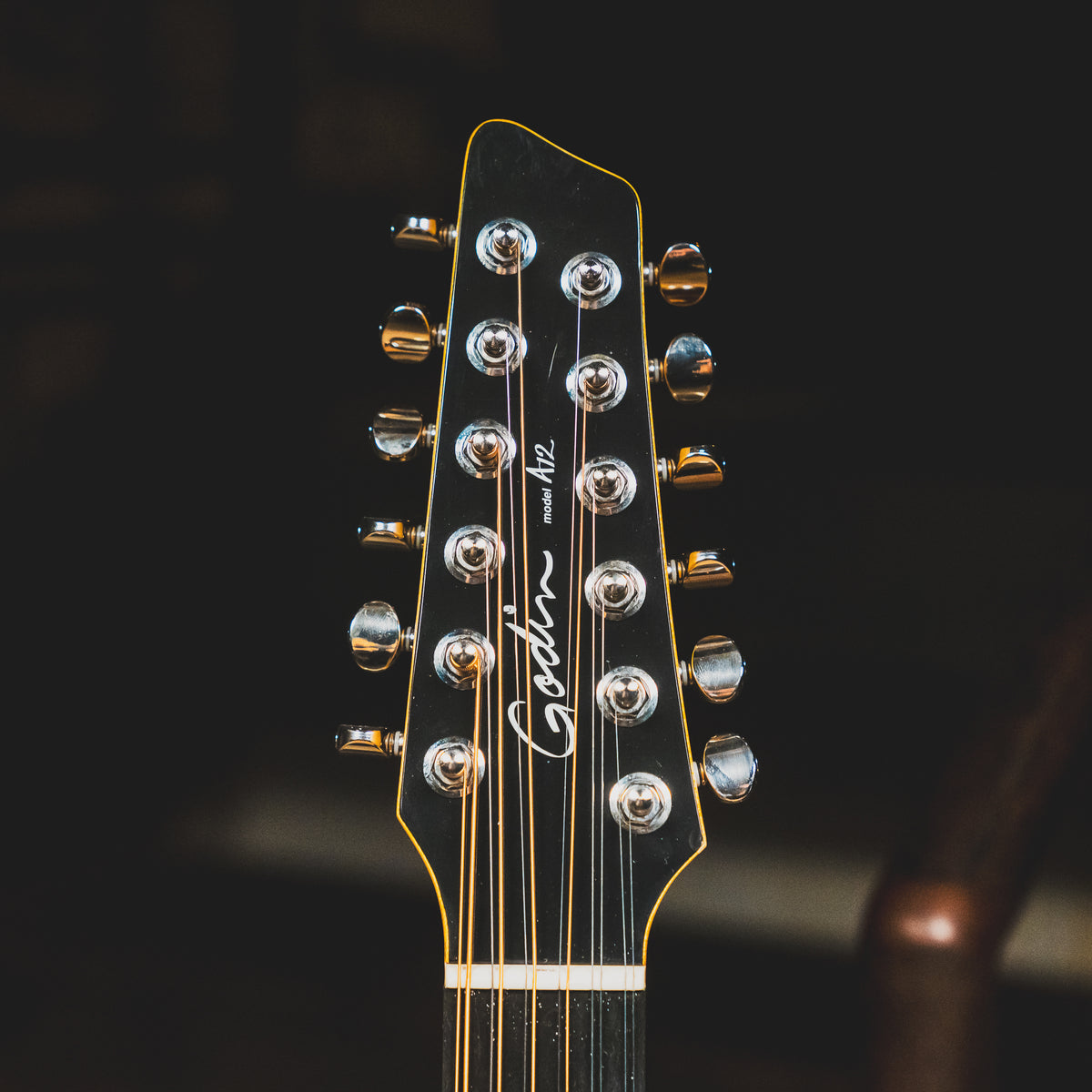 2021 Godin A12 12-String Acoustic-Electric Guitar, Natural w/OGB - Used