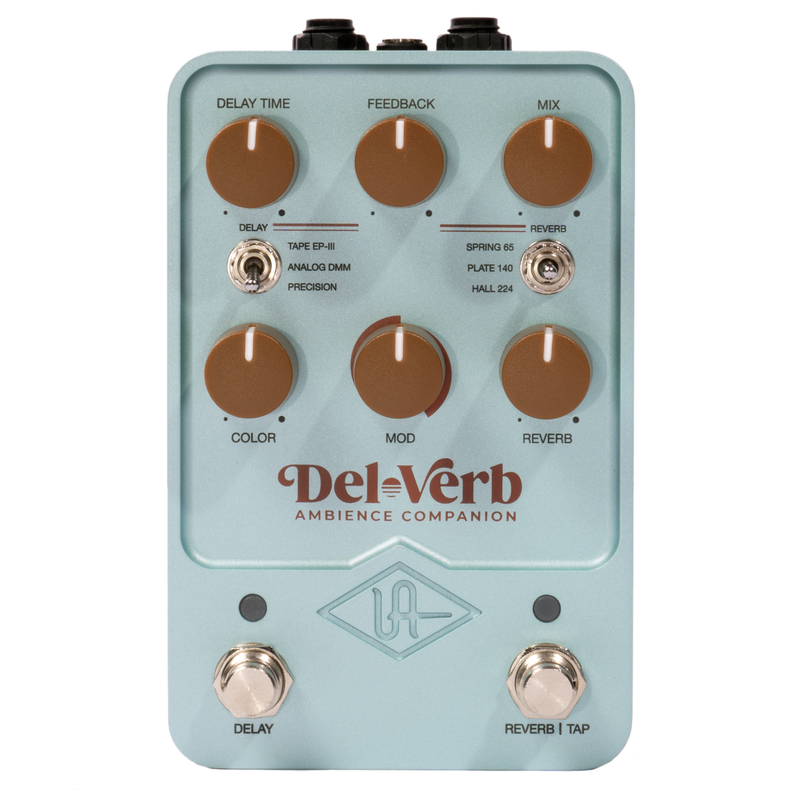 Universal Audio Del-Verb Ambience Companion Stereo Effect Pedal Universal Audio Del-Verb Ambience Companion Stereo Effect Pedal