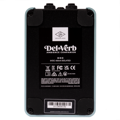 Universal Audio Del-Verb Ambience Companion Stereo Effect Pedal