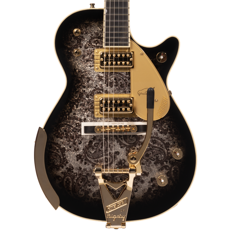 Gretsch Limited Edition G6134TG Penguin Electric Guitar, Black Paisley w/ Case