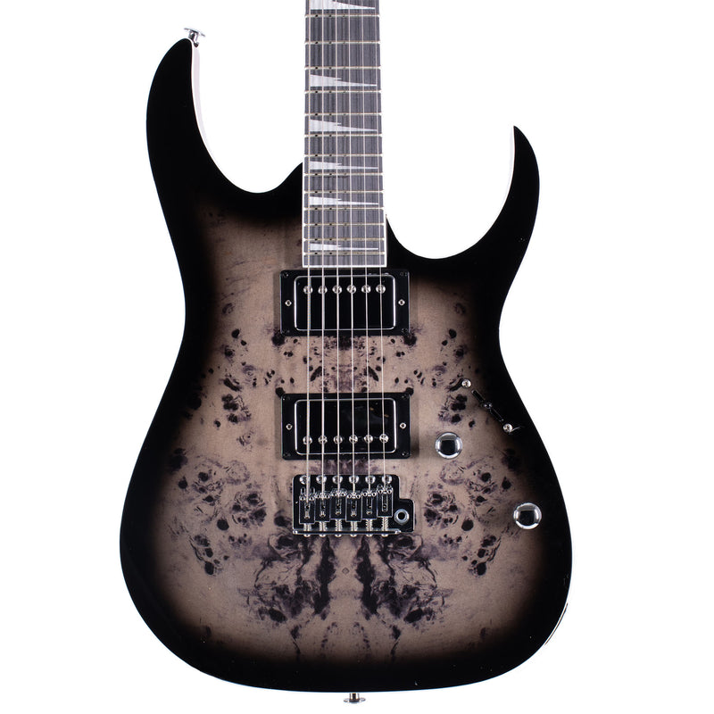 Ibanez Gio RG GRG220PA1 Electric Guitar, Transparent Brown Black Burst