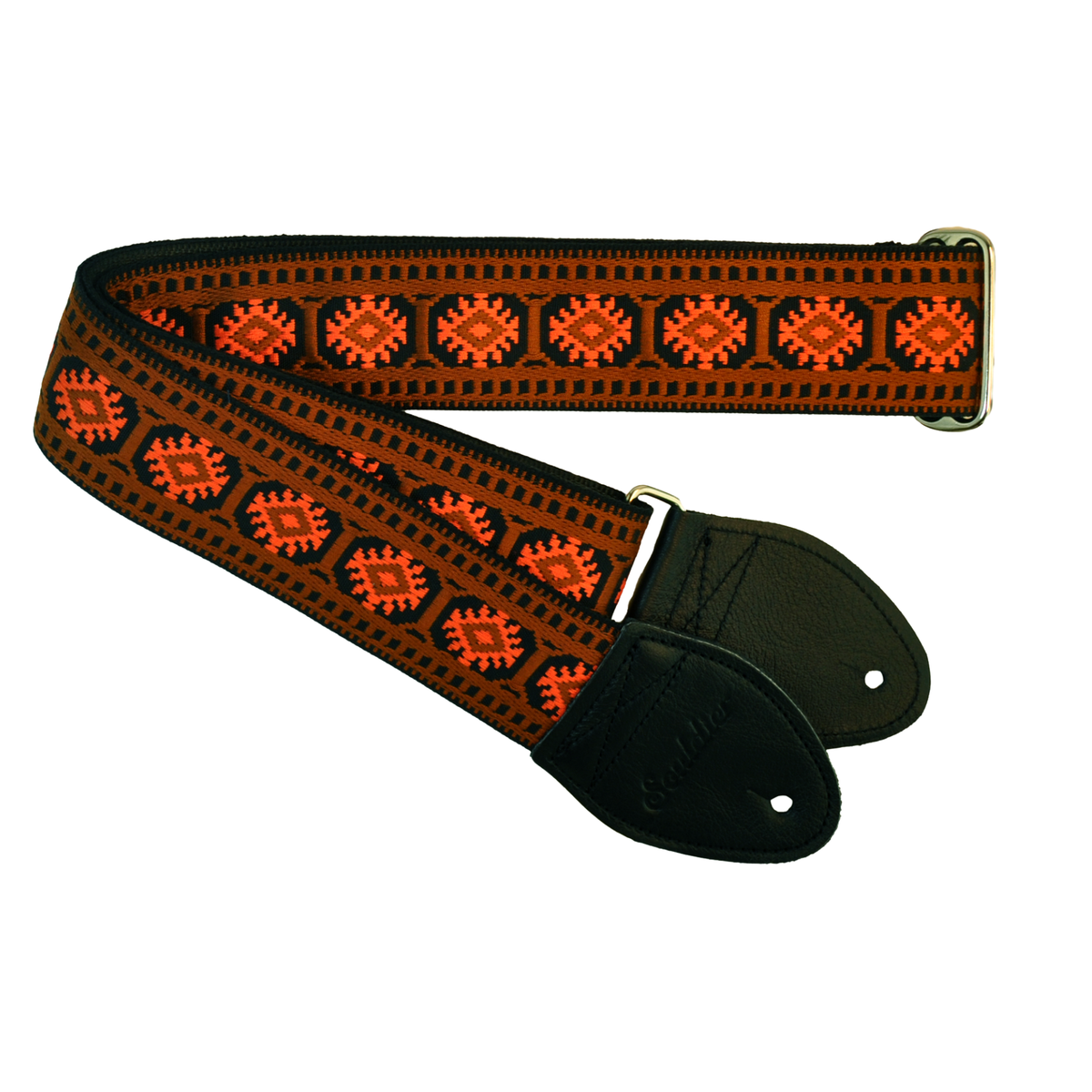 Souldier Pillar Guitar Strap, Brown/Orange