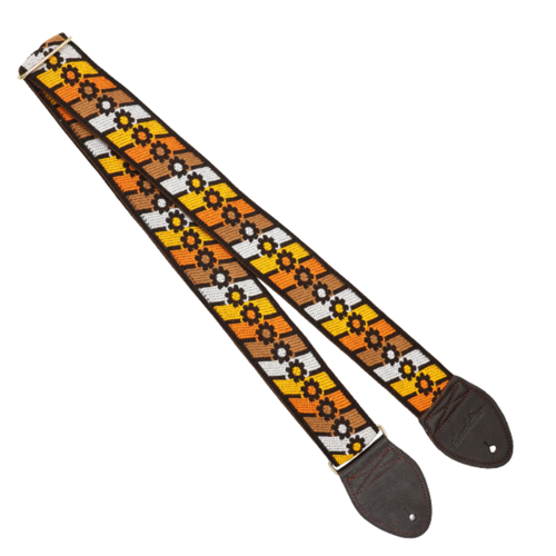 Souldier Daisy Chain Guitar Strap, Brown